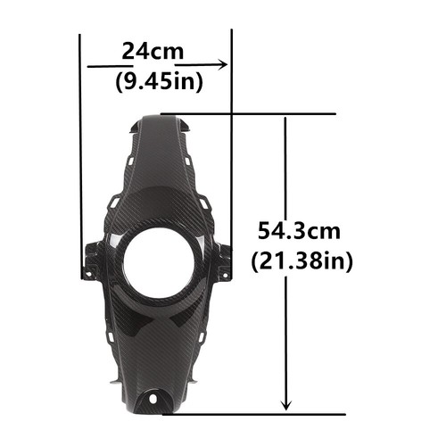 2015-2018 For YAMAHA YZF-R3 YZF R3 Carbon Fiber Middle Center Tank Cover Panel - Foto 2 di 12