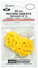 Bags Unlimited ARI4510 - 7 Inch 45 RPM Record Inserts - 10 Count Yellow , NEW 