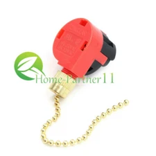 Zing Ear ZE-268S1 Switch 4 Wire 3 Speed Ceiling Fan Light Switch Pull Chain.ta