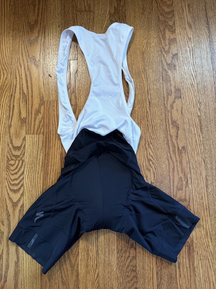 Specialized Men’s RBX Bib Shorts Medium M Black With White Straps Road