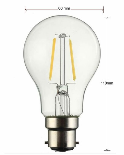 Ampoule LED Edison Globe – Culot B22, Lumière Blanc Chaud – 4W/6W/8W, 240V