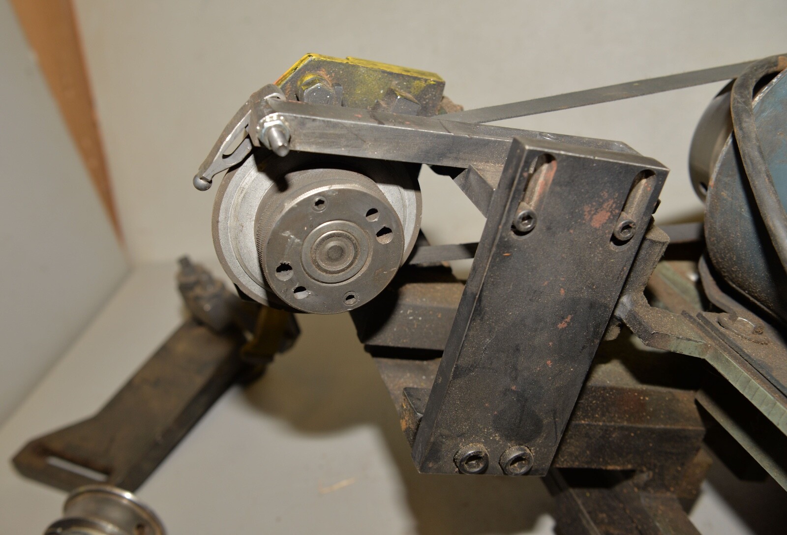 Vintage spin roll rotary grinding fixture tool cutter surface grinder