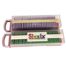 Sizzlits Green Playground Purple Fruit Smoothies Complete 2 Sets Sizzix 35 Dies