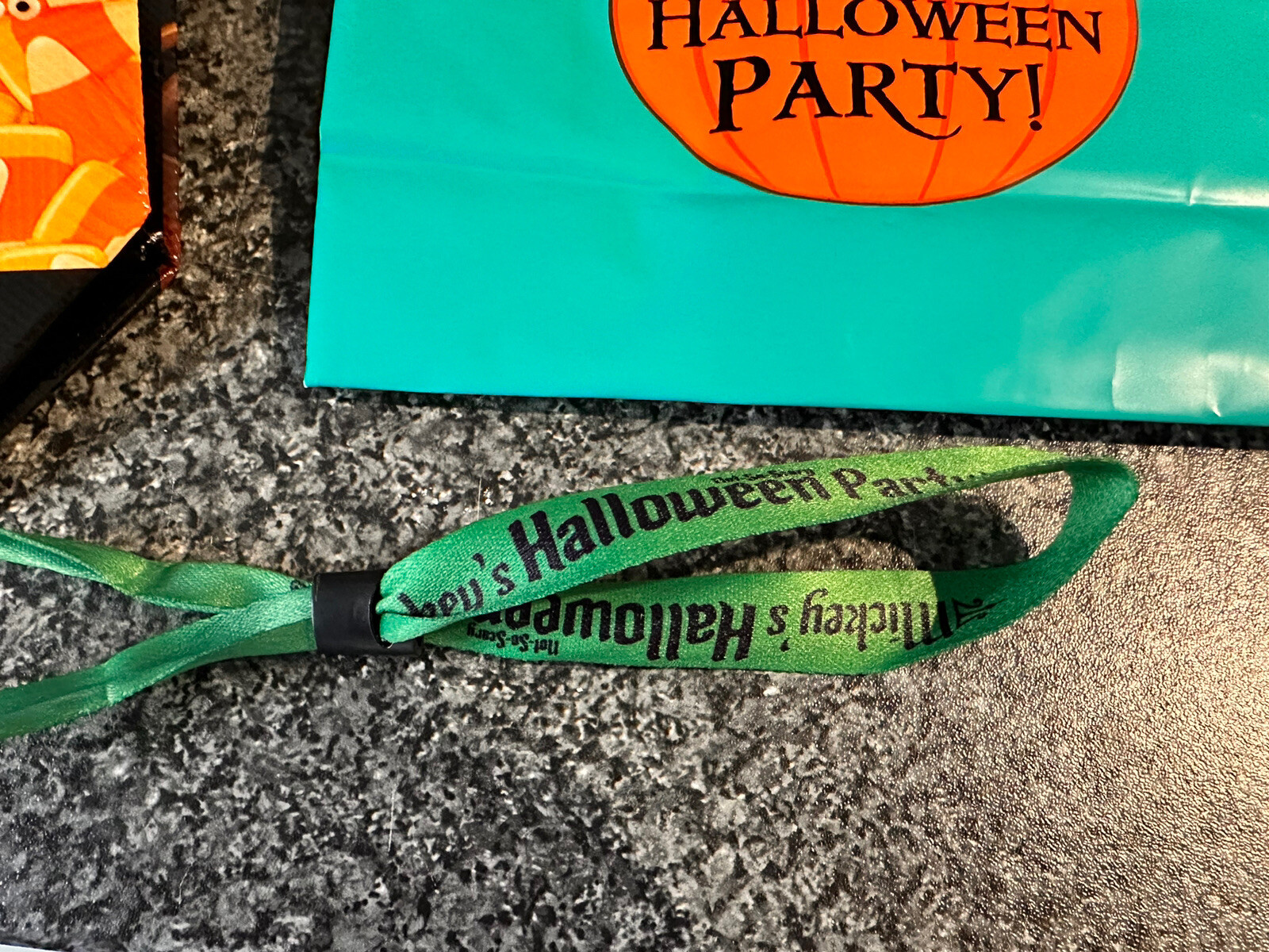 Disney World Mickey Not So Scary Halloween Party Candy Bag Wristband