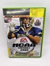 NCAA Football 2005 / Top Spin Combo (Xbox, 2005) Game Disc w/Case & Manual