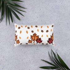 Fall Leave Design Basic Pillow