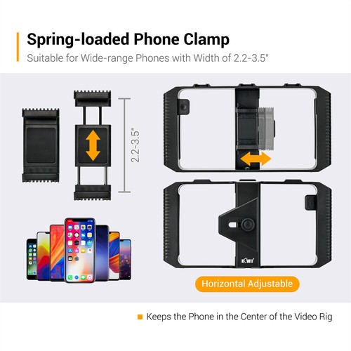 SmartPhone Film Making Vlogging Kit Video Camera U Rig Stabilizer Cage fr iPhone - Picture 6 of 13