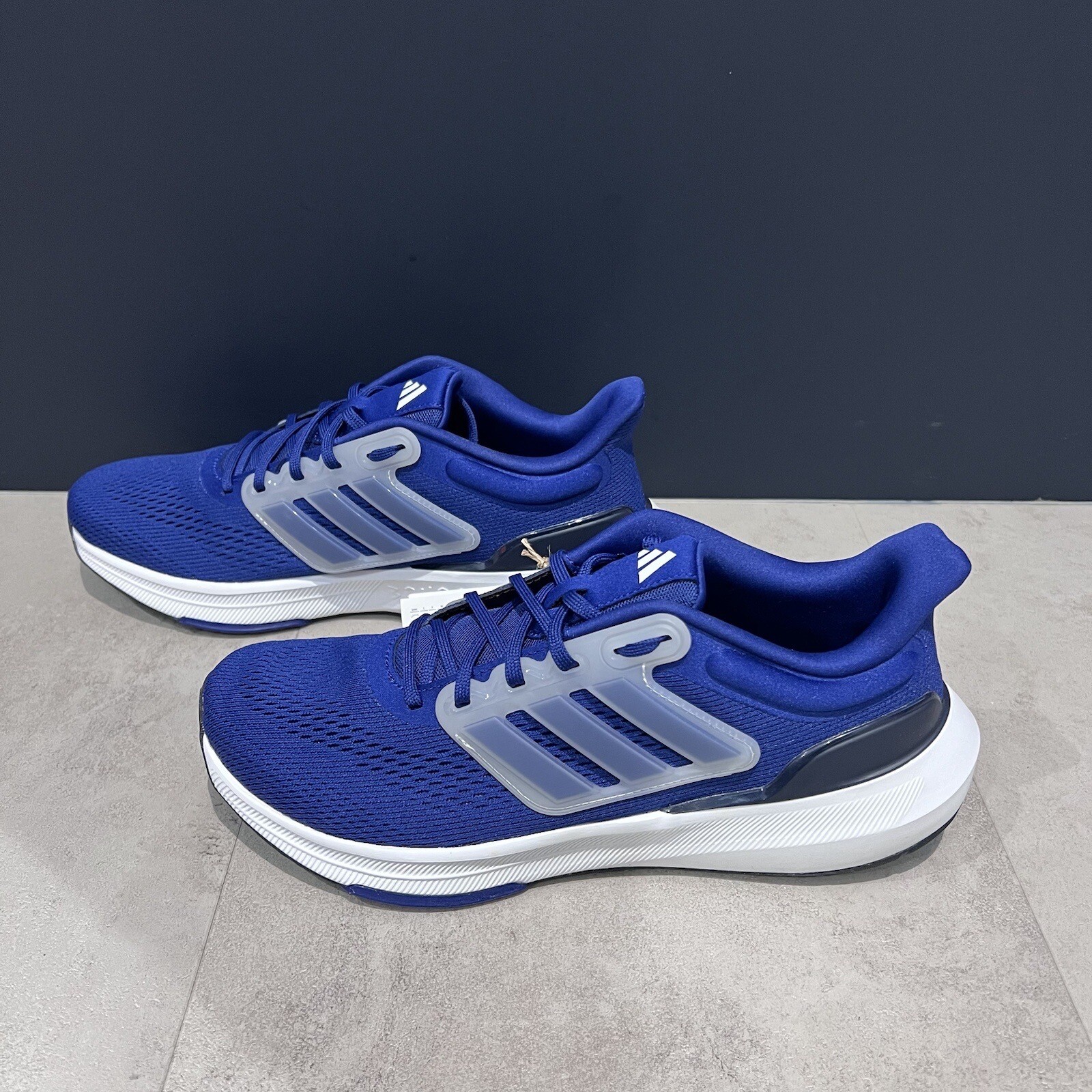 adidas Ultrabounce Men's Running Shoes Blue/Cloud White Size UK 8.5 New