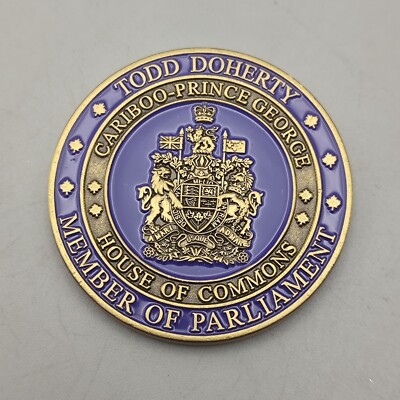Canada 150 Member of Parliament Cariboo-Prince George House of Commons Token