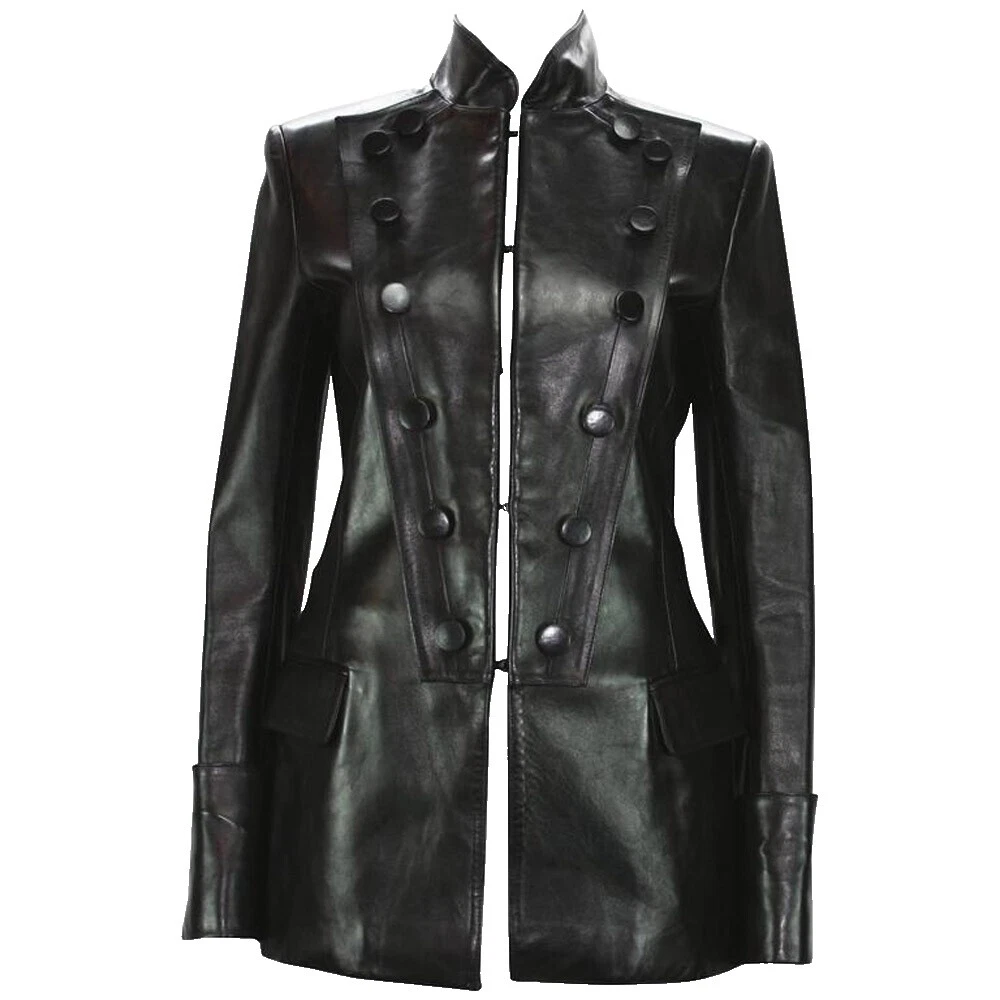 Abrigos Negro Saint Laurent, chaquetas y chalecos para Mujeres