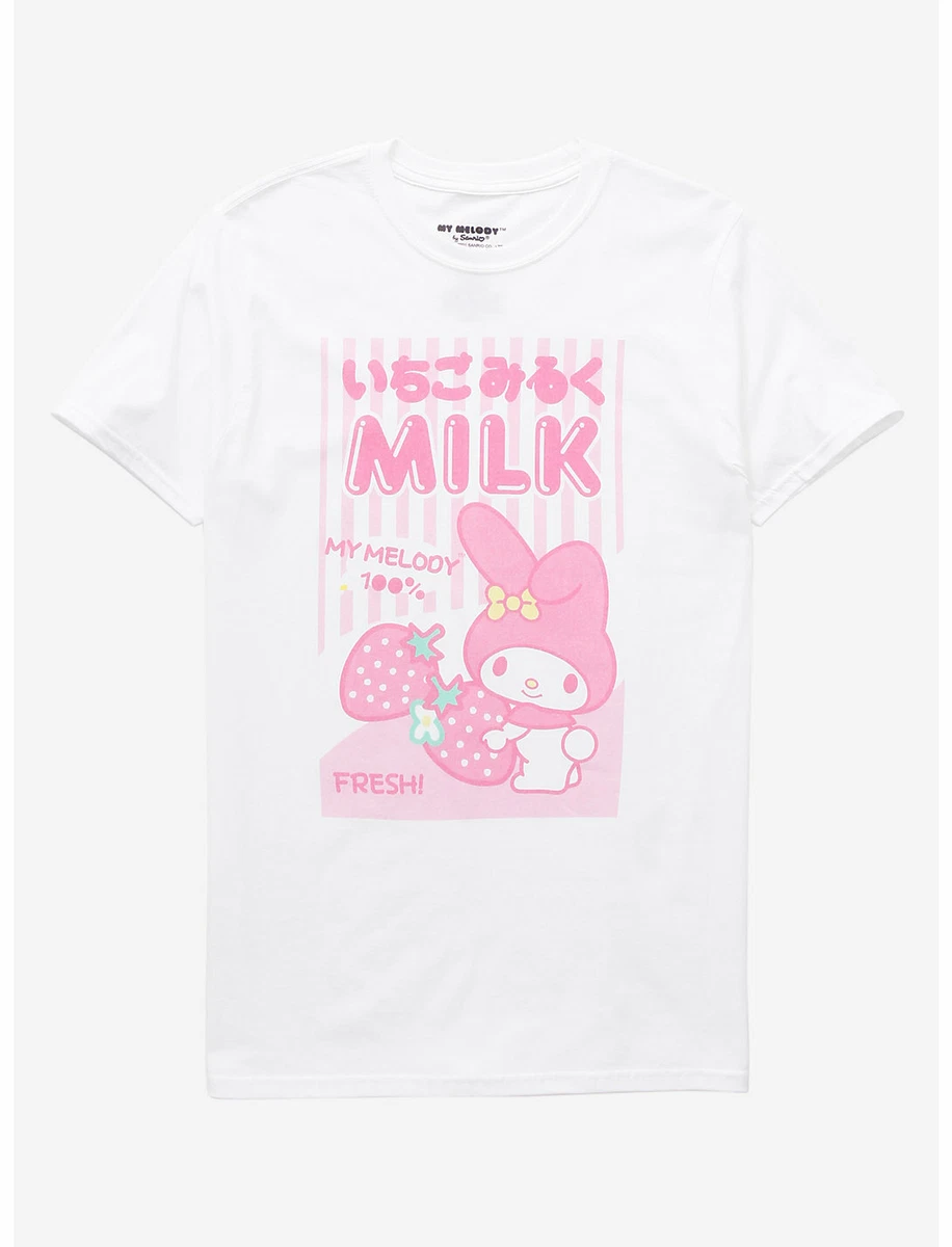 HELLO KITTY STRAWBERRY MILK JUNIORS SHIRT SIZE SIZE 2X NEW