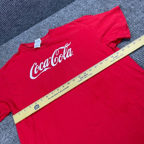 💥Vintage Coca Cola Graphic T-Shirt Large Short Sleeve Red - Imagen 3 de 5