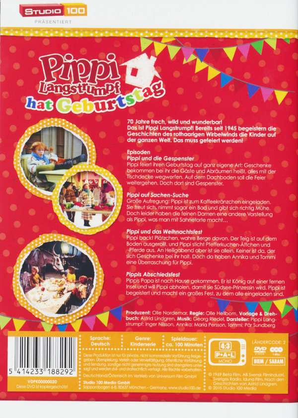 Thumbnail - Pippi Langstrumpf Hat Geburtstag (dvd) Min: 111/dd/vb - Leonine