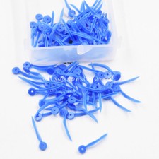 100Pcs Dental Disposable Plastic Poly-Wedges With Holes Round Stern Super Small