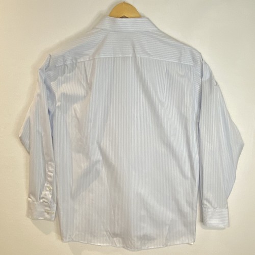 Camisa de vestir calvin klein — 17-34/35 grande — para hombre azul a rayas calce regular - Imagen 2 de 7