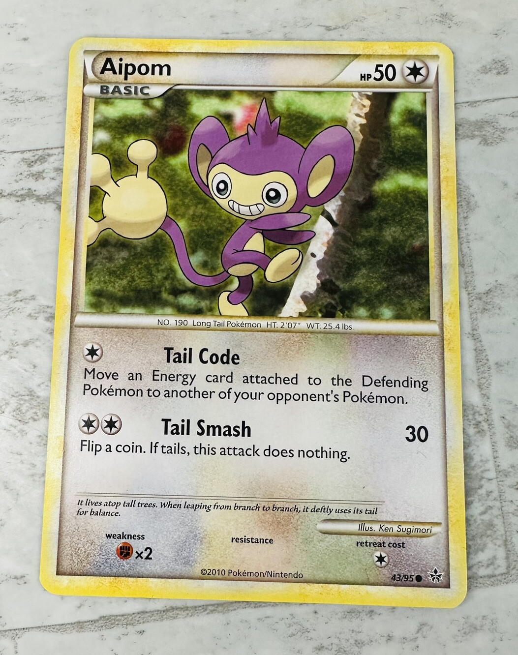Aipom - 43/95 - Pokemon TCG -  Unleashed - Common - NM
