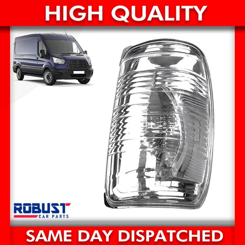 DOOR WING MIRROR INDICATOR LENS CLEAR RIGHT DRIVER SIDE FOR FORD TRANSIT MK8