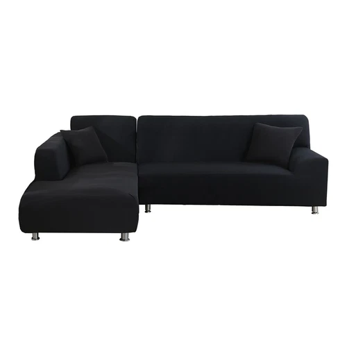 2pcs Sofa Cover L Shape Couch Slipcover Stretch Soft 2+2/2+3/3+3/3+4 Seater - Bild 22 von 23
