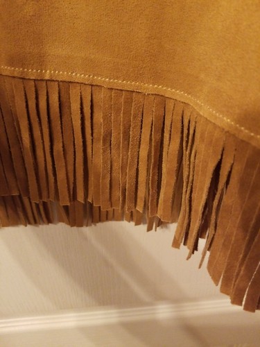 NWT Ruby Rd Women Embellished Suede Long Fringe Hem Vest Size PL ($72) - Picture 5 of 8