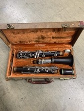Antique The Pedler Co Elkhart Ind Clarinet w/Case . Untested