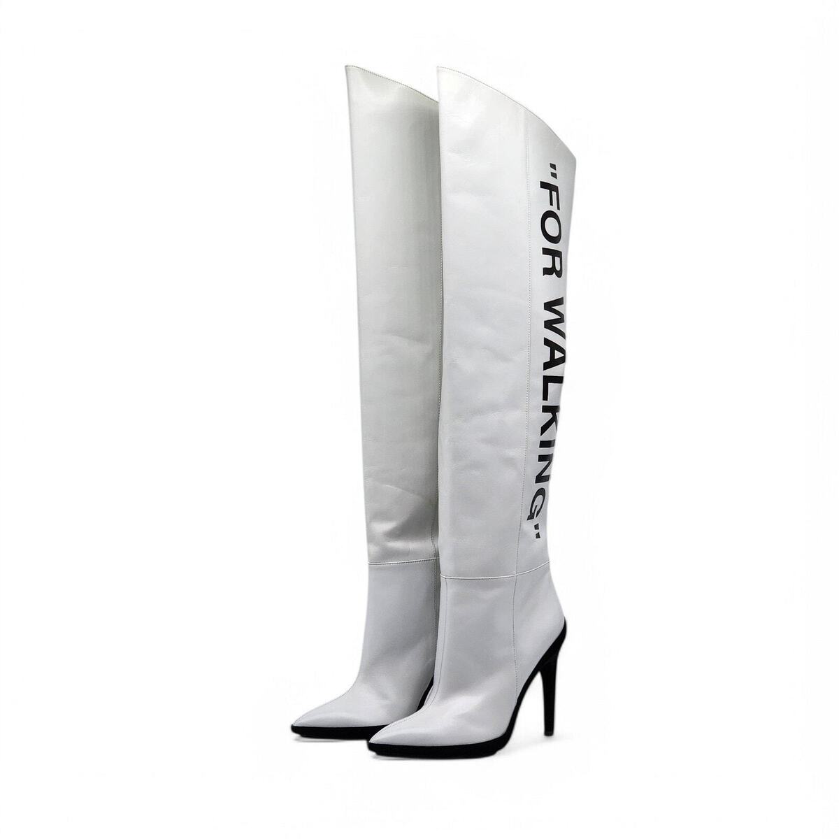 Off-White x Virgil Abloh For Walking Boots 100mm - Patent Off-White x Virgil Abloh For Walking Boots 100mm - Patent