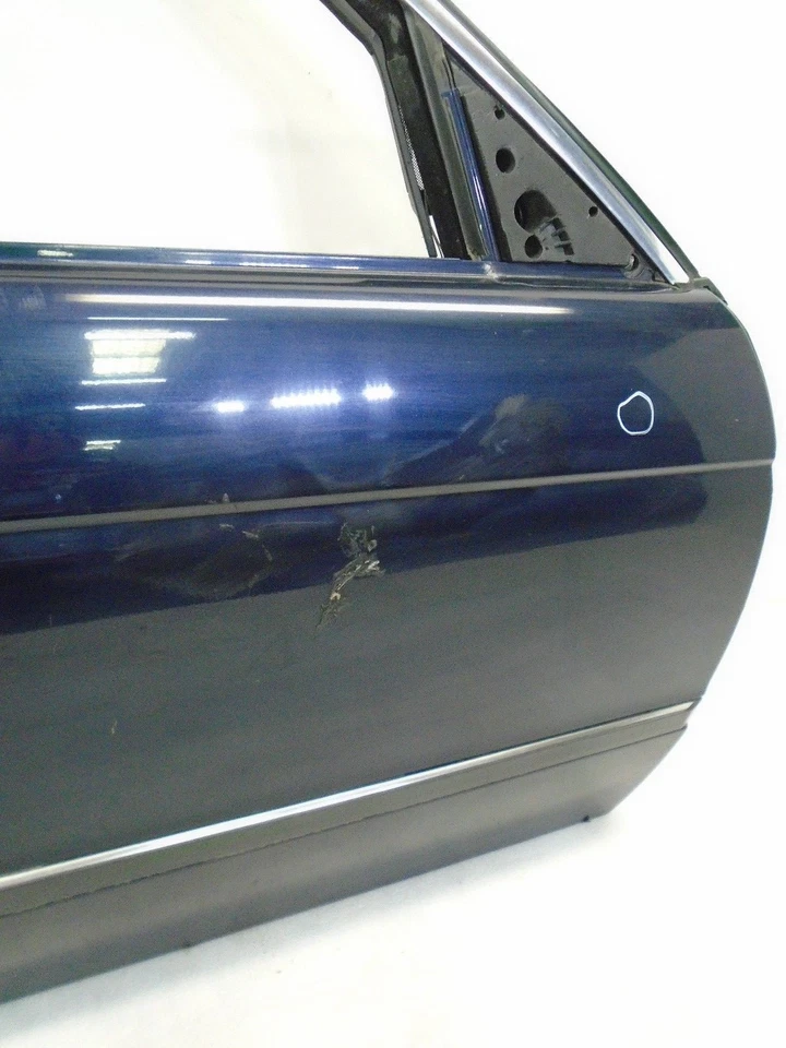 1997-2003 BMW 540i Front Right Passenger Side Door Shell Dark Blue OEM DK805481 - Image 3 of 4