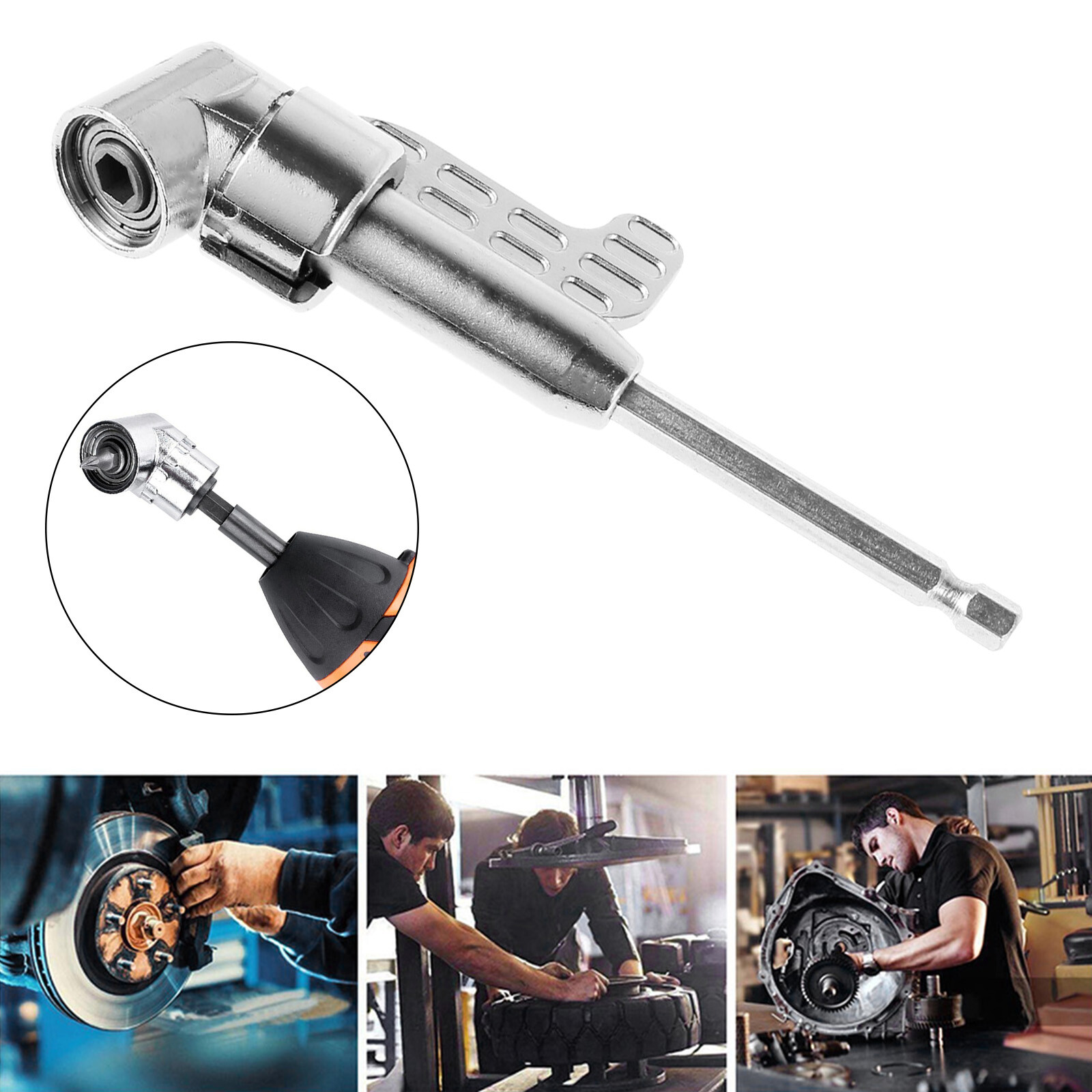 50mm Offset Screwdriver Bit Holder 90 Degree Bit Drill Attachment Angle Driver