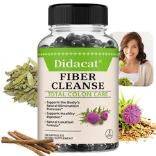 Natural Fiber Supplement total Colon care with Psyllium Husk Cleanse 30to120caps