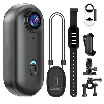 4K Mini WIFI Action Camera 128GB Thumb POV Portable Video Recorder With IPX7 Wat