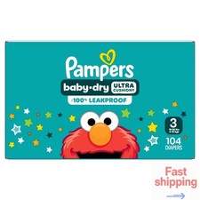 Pampers Baby Dry Diapers - Size 3 Count 104