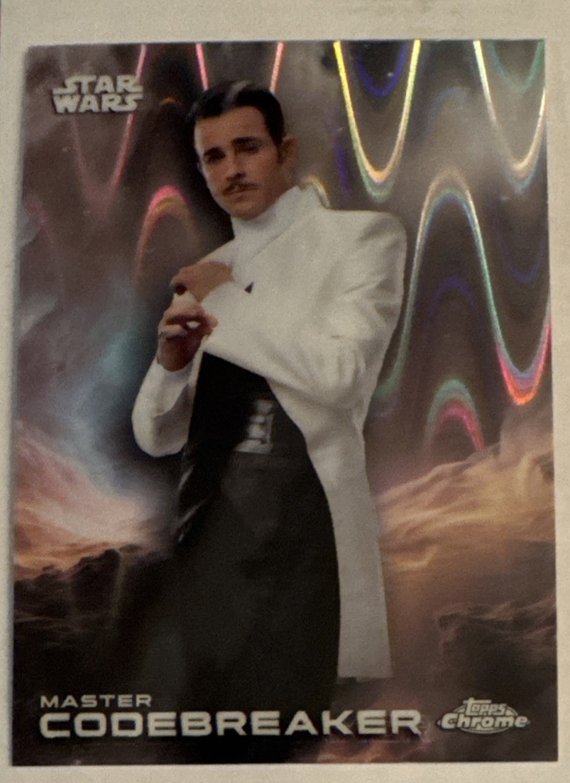 2025 Topps: Chrome Star Wars ~ RayWave Refractor #88 Master Codebreaker