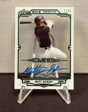 1/25 2019 Leaf Trinity Matt Gorski Green Clear Autograph