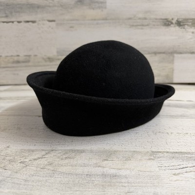 Wool Classic VTG Hat Vintage Frank Olive Chocolate Brown 100% Wool Hat w Bow  main image 3