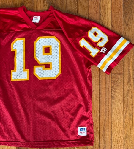 Vintage 1990’s Kansas City Chiefs Joe Montana #19 Wilson Jersey - Youth XL - Picture 5 of 7