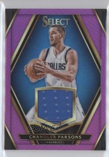 2015-16 Panini Select Swatches Purple Prizm 39/75 Chandler Parsons #40 a3q