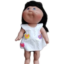 Vintage Cabbage Patch Doll 1980's~ Black Hair/ Blue Eyes 