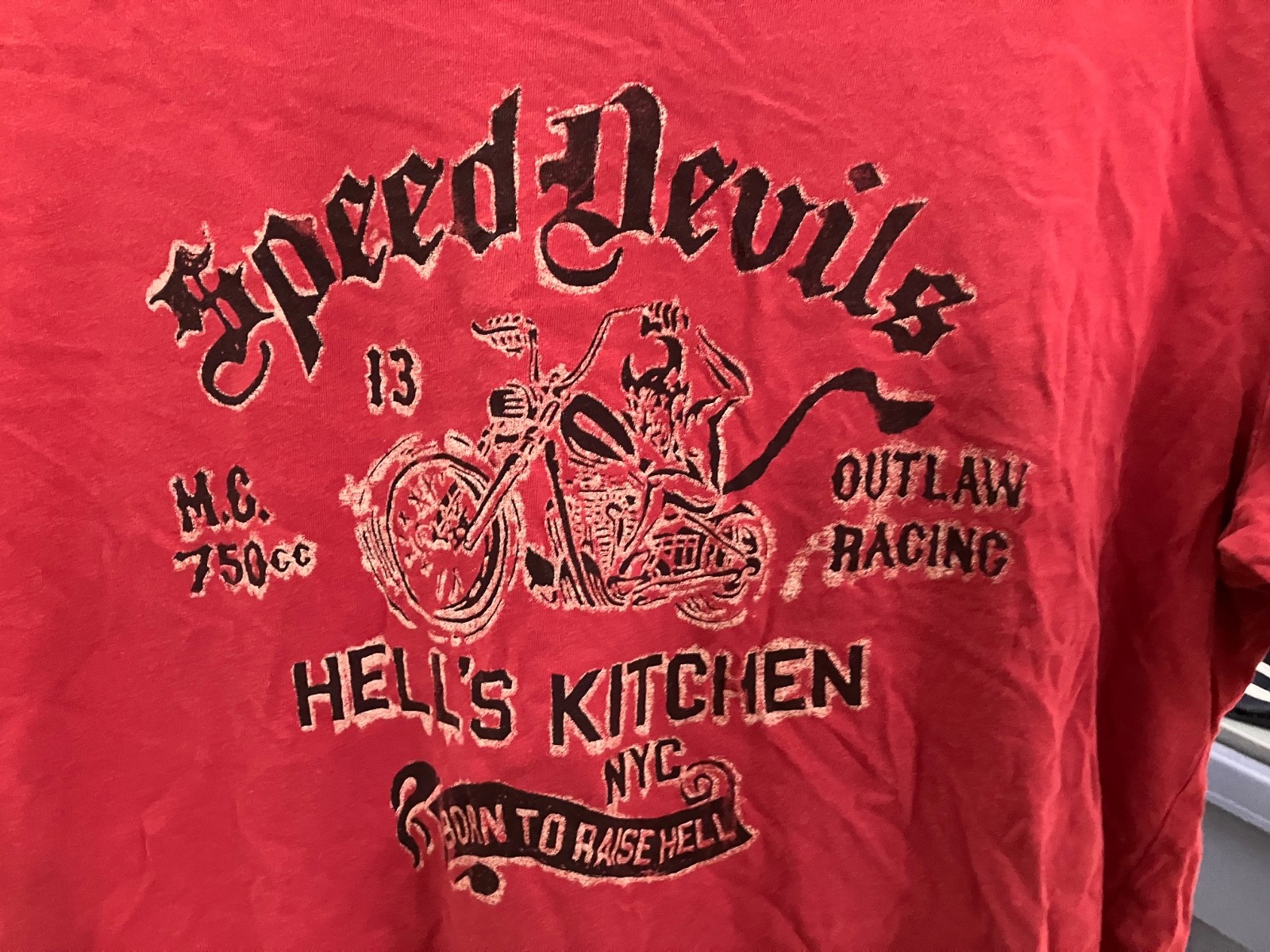 Lucky Brand Speed Devils Hell's Kitchen Graphic T… - image 2
