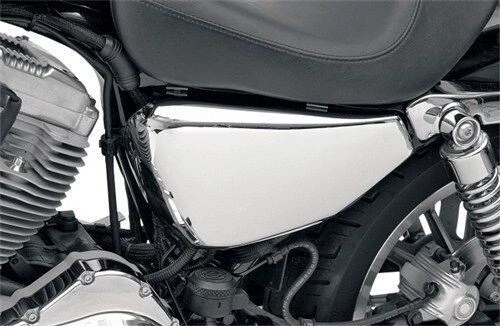 Cubierta lateral izquierda batería cromada Drag Specialties 0520-0784 Harley Sportster 04-13 Foto 2 de 2
