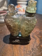 Antique Hand Carved Double Snuff Bottle