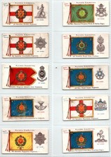 PLAYERS: Regimental Colours & Cap Badges (Territorials Blue) 1910 Set 50 Cards