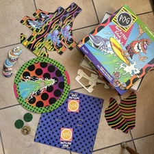 1995 Official World POG Federation Surf N Toss Game complete includes all pogs