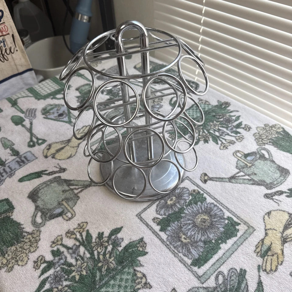 Portavasos Keurig Giratorio K Carrusel 27 Cápsulas de Café Plateado Estante de Almacenamiento  Foto 2 de 4