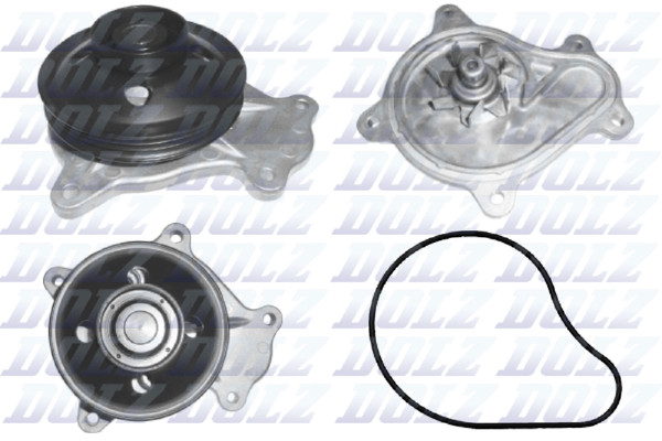 Wasserpumpe MotorküHlung Dolz T265 FüR Lexus Is 3 Gs Rc Nx 300H AVC10_ AVC10R-image