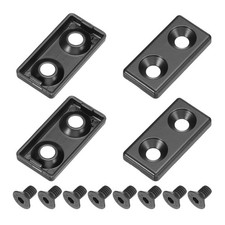 4Pcs 2040 T-Slot 6.5mm Dia Aluminum Extrusion End Cap Black