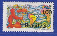 Brazil 1973 Inauguration of Submarine Cable Bracan I. Neptune Mi. No. 1364 **