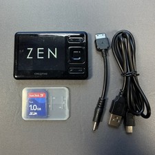 CREATIVE ZEN 4GB MP3 MUSIC + VIDEO PLAYER WITH USB CABLE CHARGER BUNDLE TESTED