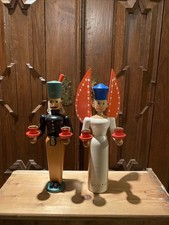 Engel Bergmann gedrechselt klassische Darstellung -34cm 