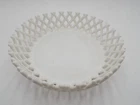 Vintage Westmoreland Milk Glass Lattice Edge Fruit Nuts Bread Dish Bowl 9 1/2"