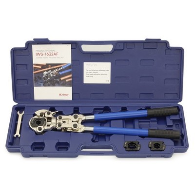 Iwiss Manual Copper Press Tool Kit for sizes 1/2'', 3/4'' & 1''