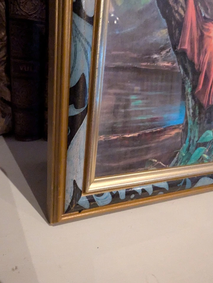 J H Lynch Woodland Goddess painting. Framed art print/picture. Vintage  - Image 3 of 4